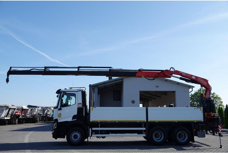Renault C 380 / 6X4 / SKRZYNIOWY 6.4 M / + HDS FASSI F175A / MAX UDŹWIG - Platforminis/ Bortinis sunkvežimis, Sunkvežimis su kranu: foto 5 Renault C 380 / 6X4 / SKRZYNIOWY 6.4 M / + HDS FASSI F175A / MAX UDŹWIG - Platforminis/ Bortinis sunkvežimis, Sunkvežimis su kranu: foto 5