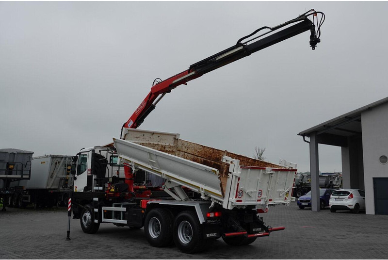 Renault C 380 / 6x4 / WYWROTKA 3 STRONNA + HDS FASSI F135 / HYDROBURTA - Savivartis sunkvežimis, Sunkvežimis su kranu: foto 3 Renault C 380 / 6x4 / WYWROTKA 3 STRONNA + HDS FASSI F135 / HYDROBURTA - Savivartis sunkvežimis, Sunkvežimis su kranu: foto 3