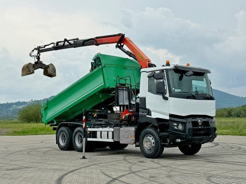 Renault C 430 *KIPPER 5,10 m + PK 16001 - K B* 6x4 - Savivartis sunkvežimis, Sunkvežimis su kranu: foto 2 Renault C 430 *KIPPER 5,10 m + PK 16001 - K B* 6x4 - Savivartis sunkvežimis, Sunkvežimis su kranu: foto 2