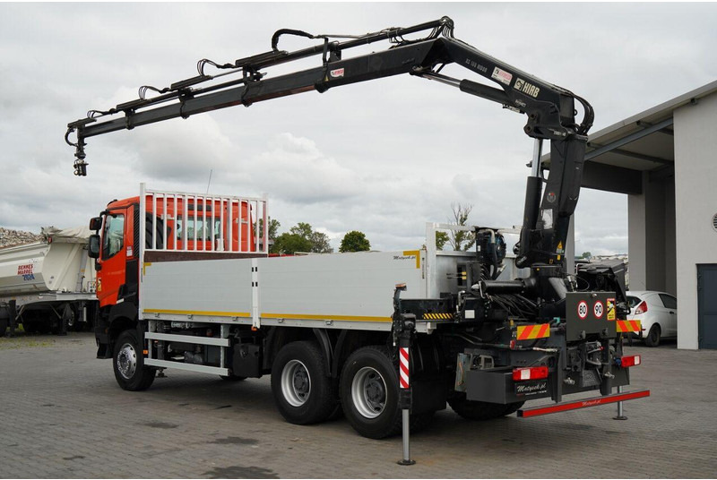 Renault K 380 / 6X4 / SKRZYNIOWY 6.2 M / + HDS HIAB 166 ES-4 / MAX UDŹWI - Platforminis/ Bortinis sunkvežimis, Sunkvežimis su kranu: foto 3 Renault K 380 / 6X4 / SKRZYNIOWY 6.2 M / + HDS HIAB 166 ES-4 / MAX UDŹWI - Platforminis/ Bortinis sunkvežimis, Sunkvežimis su kranu: foto 3