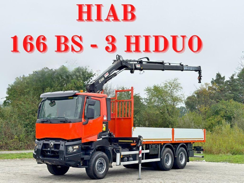 Renault K 380 * HIAB 166 BS-3 HIDUO + FUNK* 6x4 - Savivartis sunkvežimis, Sunkvežimis su kranu: foto 1 Renault K 380 * HIAB 166 BS-3 HIDUO + FUNK* 6x4 - Savivartis sunkvežimis, Sunkvežimis su kranu: foto 1