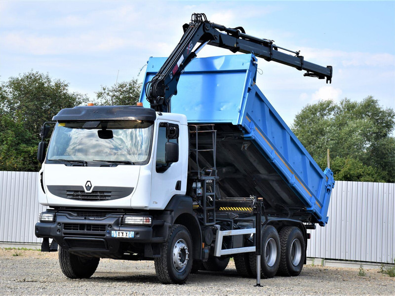 Renault KERAX 370 DXI - Savivartis sunkvežimis, Sunkvežimis su kranu: foto 2 Renault KERAX 370 DXI - Savivartis sunkvežimis, Sunkvežimis su kranu: foto 2