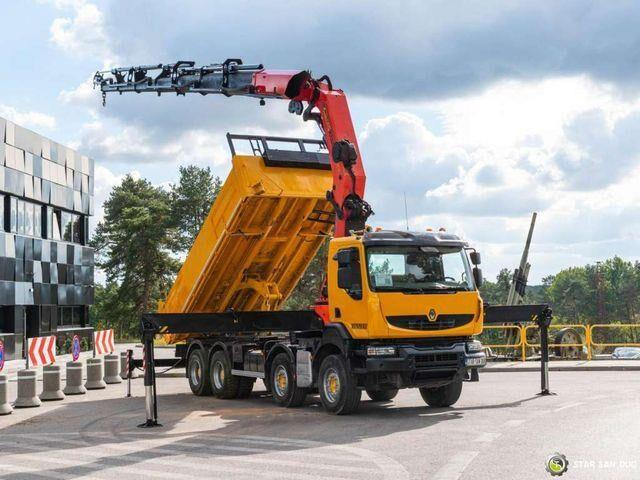 Renault KERAX 450 8x4 PALFINGER PK 60002 Crane Tipper - Savivartis sunkvežimis, Sunkvežimis su kranu: foto 4 Renault KERAX 450 8x4 PALFINGER PK 60002 Crane Tipper - Savivartis sunkvežimis, Sunkvežimis su kranu: foto 4