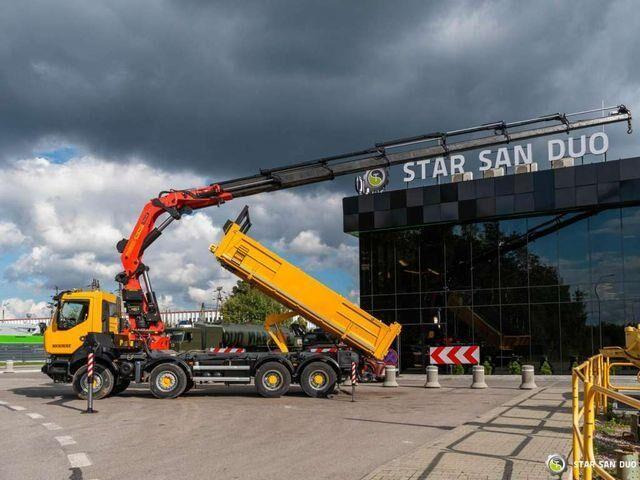Renault KERAX 450 8x4 PALFINGER PK 60002 Crane Tipper - Savivartis sunkvežimis, Sunkvežimis su kranu: foto 3 Renault KERAX 450 8x4 PALFINGER PK 60002 Crane Tipper - Savivartis sunkvežimis, Sunkvežimis su kranu: foto 3