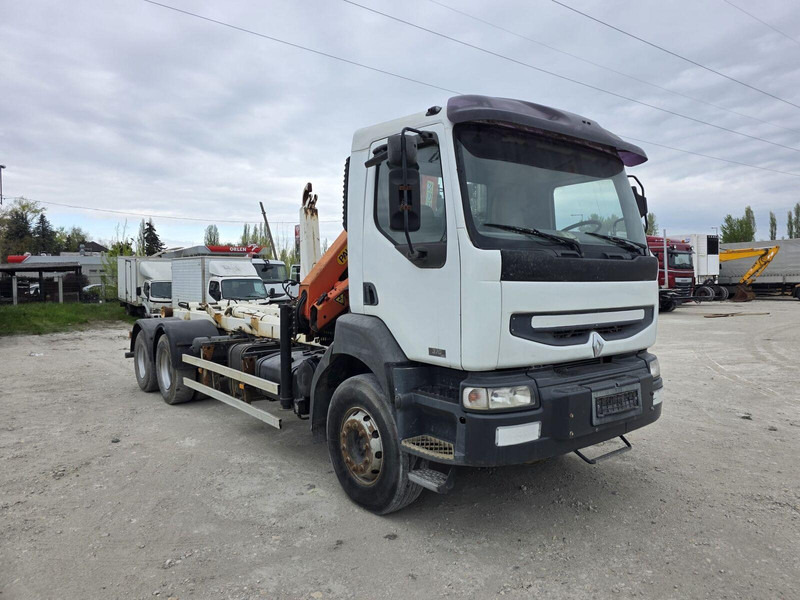 Renault Kerax 370 DCi - Palfinger PKK 8500 Crane - Multilift - Hook-lift sunkvežimis, Sunkvežimis su kranu: foto 1 Renault Kerax 370 DCi - Palfinger PKK 8500 Crane - Multilift - Hook-lift sunkvežimis, Sunkvežimis su kranu: foto 1