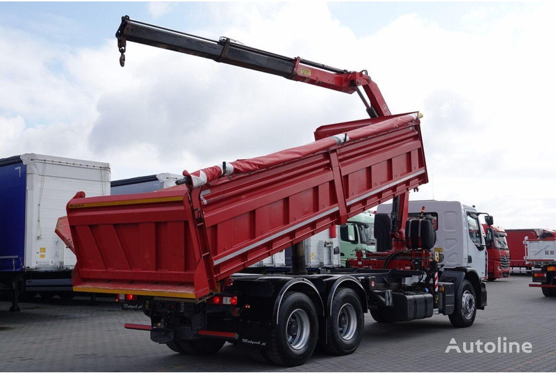 Renault LANDER 3 way tipper + crane FASSI 130 6x4 - Savivartis sunkvežimis, Sunkvežimis su kranu: foto 5 Renault LANDER 3 way tipper + crane FASSI 130 6x4 - Savivartis sunkvežimis, Sunkvežimis su kranu: foto 5