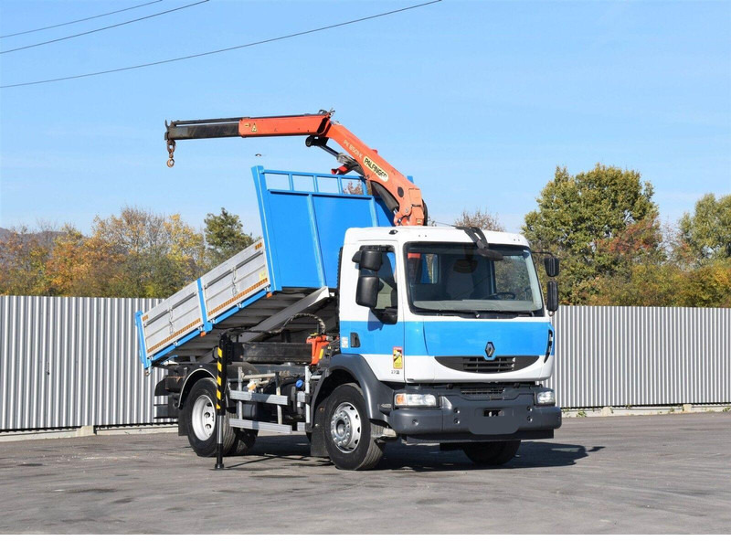 Renault MIDLUM 270 DXI *TIPPER 3,50m *PK 8501-K/FUNK - Savivartis sunkvežimis, Sunkvežimis su kranu: foto 1 Renault MIDLUM 270 DXI *TIPPER 3,50m *PK 8501-K/FUNK - Savivartis sunkvežimis, Sunkvežimis su kranu: foto 1