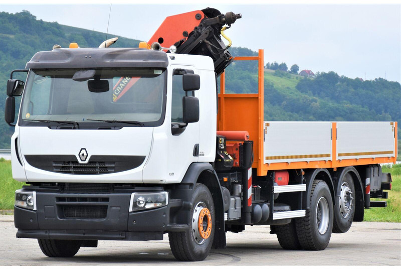 Renault PREMIUM 430 DXI* FUNK * TOPZUSTAND - Platforminis/ Bortinis sunkvežimis, Sunkvežimis su kranu: foto 4 Renault PREMIUM 430 DXI* FUNK * TOPZUSTAND - Platforminis/ Bortinis sunkvežimis, Sunkvežimis su kranu: foto 4