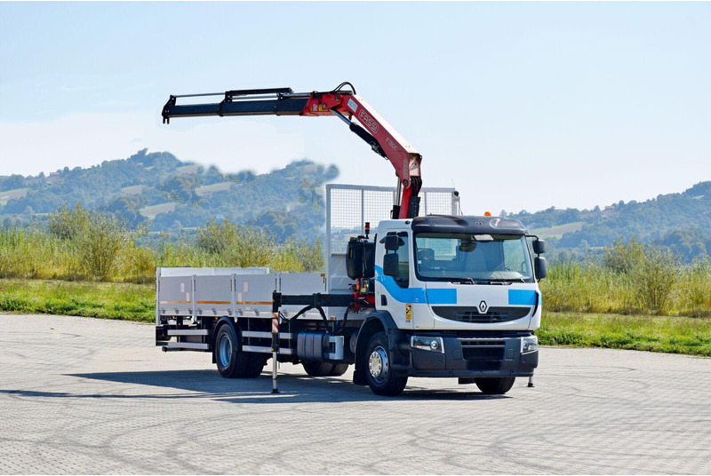 Renault Premium 310 DXI* FASSI F130AC.23+FUNK* TOP - Platforminis/ Bortinis sunkvežimis, Sunkvežimis su kranu: foto 2 Renault Premium 310 DXI* FASSI F130AC.23+FUNK* TOP - Platforminis/ Bortinis sunkvežimis, Sunkvežimis su kranu: foto 2