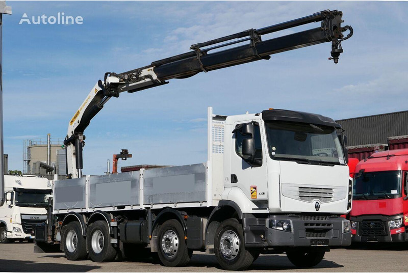 Renault Premium 430DXi - Platforminis/ Bortinis sunkvežimis, Sunkvežimis su kranu: foto 1 Renault Premium 430DXi - Platforminis/ Bortinis sunkvežimis, Sunkvežimis su kranu: foto 1