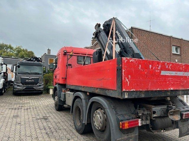 Scania 124 L 470 - Flatbed + crane - Platforminis/ Bortinis sunkvežimis, Sunkvežimis su kranu: foto 4 Scania 124 L 470 - Flatbed + crane - Platforminis/ Bortinis sunkvežimis, Sunkvežimis su kranu: foto 4