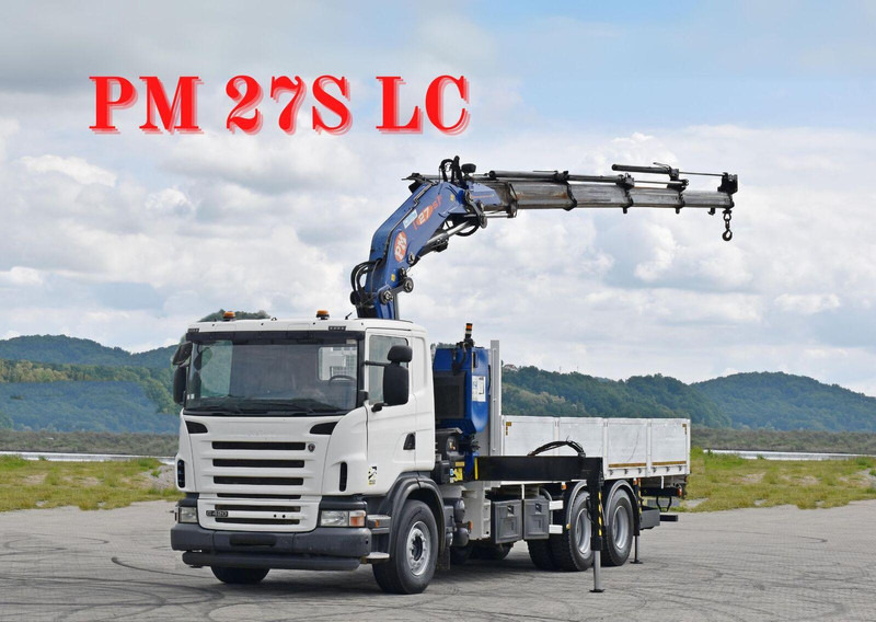 Scania G 420 - Platforminis/ Bortinis sunkvežimis, Sunkvežimis su kranu: foto 1 Scania G 420 - Platforminis/ Bortinis sunkvežimis, Sunkvežimis su kranu: foto 1