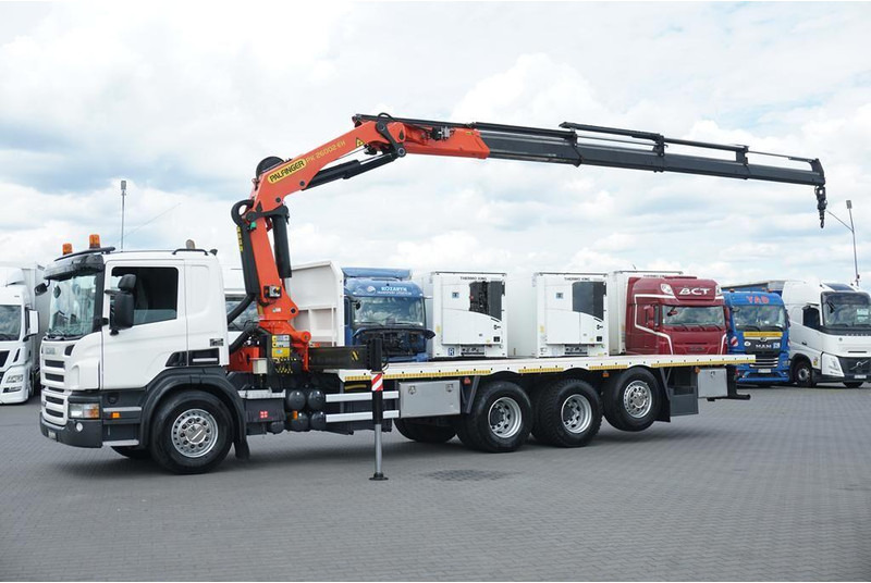 Scania P 420 / 8 X 4 / TRIDEM / SKRZYNIOWY + HDS / PALFINGER PK 26002 / - Platforminis/ Bortinis sunkvežimis, Sunkvežimis su kranu: foto 4 Scania P 420 / 8 X 4 / TRIDEM / SKRZYNIOWY + HDS / PALFINGER PK 26002 / - Platforminis/ Bortinis sunkvežimis, Sunkvežimis su kranu: foto 4