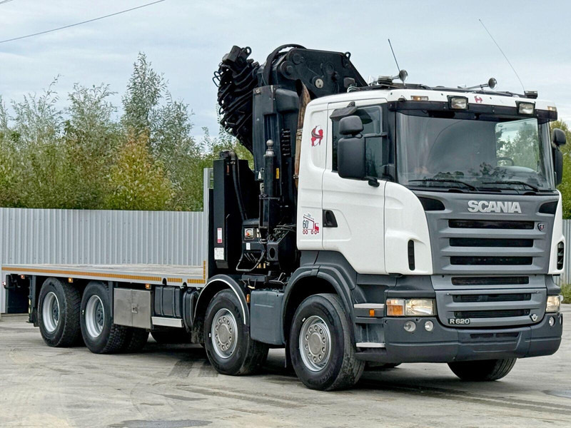 Scania R 620*PLATFORM 6,45m*HIAB 600 E - 9 + FUNK / 8x4 - Platforminis/ Bortinis sunkvežimis, Sunkvežimis su kranu: foto 4 Scania R 620*PLATFORM 6,45m*HIAB 600 E - 9 + FUNK / 8x4 - Platforminis/ Bortinis sunkvežimis, Sunkvežimis su kranu: foto 4