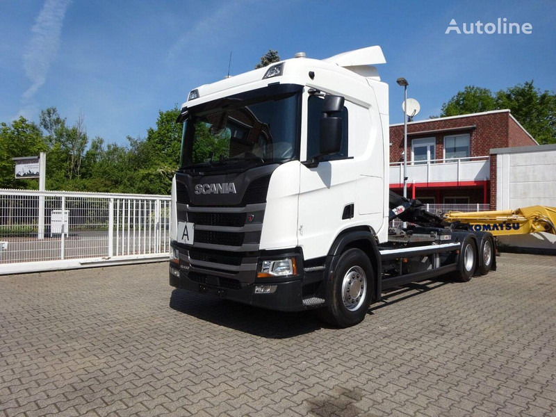 Scania R450 Hook lift truck 6x2 - Hook-lift sunkvežimis: foto 1 Scania R450 Hook lift truck 6x2 - Hook-lift sunkvežimis: foto 1