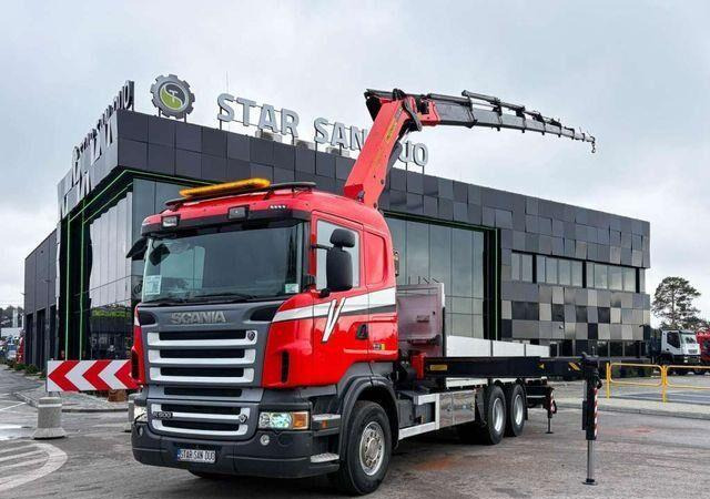Scania R500 6x2 PALFINGER PK 29002 Crane Kran - Platforminis/ Bortinis sunkvežimis, Sunkvežimis su kranu: foto 4 Scania R500 6x2 PALFINGER PK 29002 Crane Kran - Platforminis/ Bortinis sunkvežimis, Sunkvežimis su kranu: foto 4