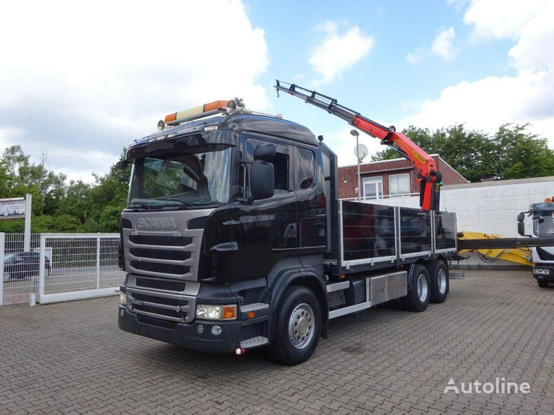 Scania R620 Flatbed + crane PK 22002 EH 6x2 - Platforminis/ Bortinis sunkvežimis, Sunkvežimis su kranu: foto 3 Scania R620 Flatbed + crane PK 22002 EH 6x2 - Platforminis/ Bortinis sunkvežimis, Sunkvežimis su kranu: foto 3