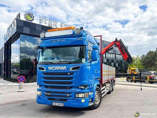 Scania R730 - Platforminis/ Bortinis sunkvežimis, Sunkvežimis su kranu: foto 2 Scania R730 - Platforminis/ Bortinis sunkvežimis, Sunkvežimis su kranu: foto 2