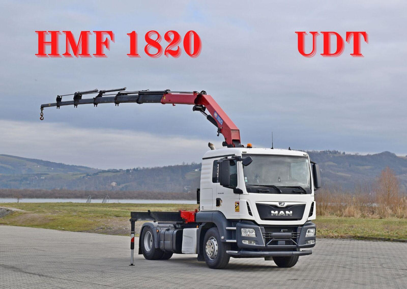 MAN TGS 18.500 Sattelzugmaschine + HMF 1820 /FUNK - Vilkikas: foto 1 MAN TGS 18.500 Sattelzugmaschine + HMF 1820 /FUNK - Vilkikas: foto 1