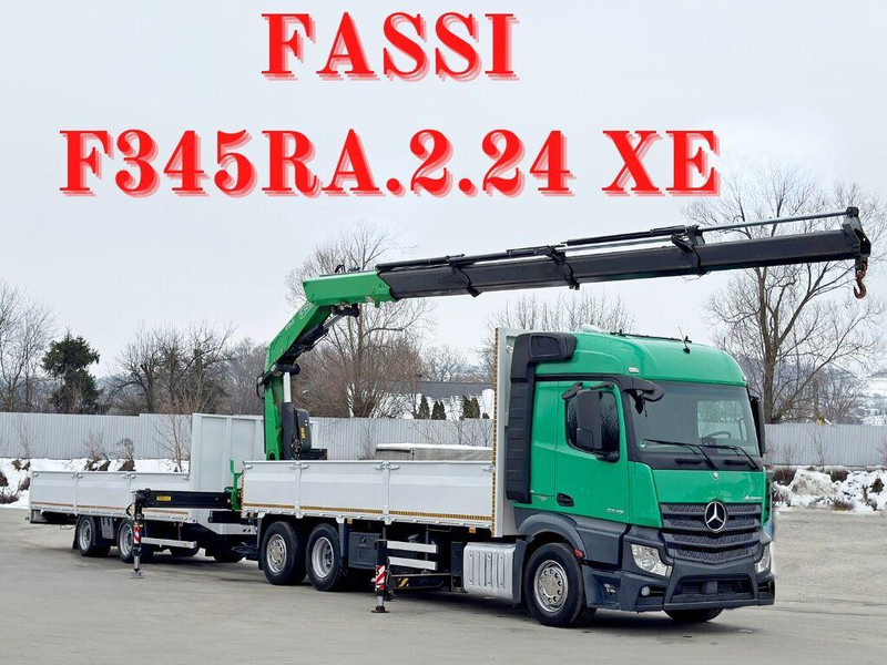 Mercedes-Benz ACTROS 2645 * FASSI F345.24 XE + FUNK + Anhänger - Vilkikas: foto 1 Mercedes-Benz ACTROS 2645 * FASSI F345.24 XE + FUNK + Anhänger - Vilkikas: foto 1