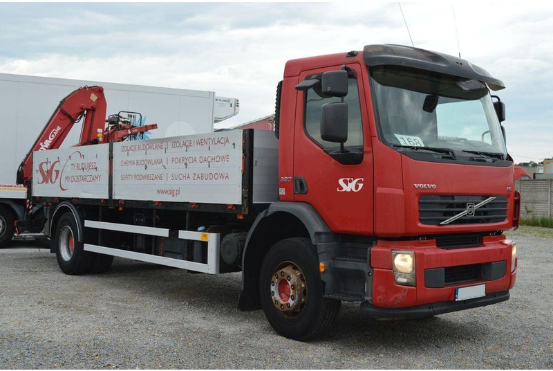 Volvo FE 18.280 - Platforminis/ Bortinis sunkvežimis, Sunkvežimis su kranu: foto 2 Volvo FE 18.280 - Platforminis/ Bortinis sunkvežimis, Sunkvežimis su kranu: foto 2
