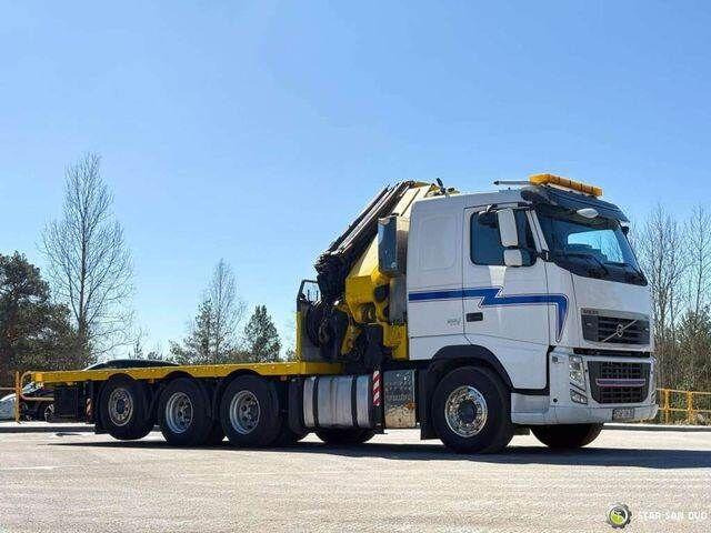 Volvo FH 520 8x4 HMF ODIN K6 EURO 5 FLY JIB Crane - Platforminis/ Bortinis sunkvežimis, Sunkvežimis su kranu: foto 5 Volvo FH 520 8x4 HMF ODIN K6 EURO 5 FLY JIB Crane - Platforminis/ Bortinis sunkvežimis, Sunkvežimis su kranu: foto 5
