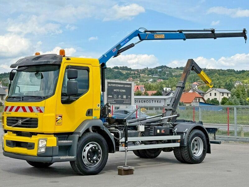 Volvo FL 240 * Abrollkipper * HMF 270 K2 * TOPZUSTAND - Hook-lift sunkvežimis, Sunkvežimis su kranu: foto 2 Volvo FL 240 * Abrollkipper * HMF 270 K2 * TOPZUSTAND - Hook-lift sunkvežimis, Sunkvežimis su kranu: foto 2