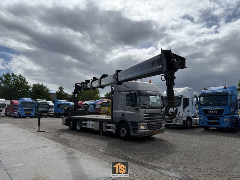 DAF FAN CF85 .460 - AUTOMATIC - EURO 5 - KRAN/CRANE HIAB 377 - Platforminis/ Bortinis sunkvežimis, Sunkvežimis su kranu: foto 1 DAF FAN CF85 .460 - AUTOMATIC - EURO 5 - KRAN/CRANE HIAB 377 - Platforminis/ Bortinis sunkvežimis, Sunkvežimis su kranu: foto 1