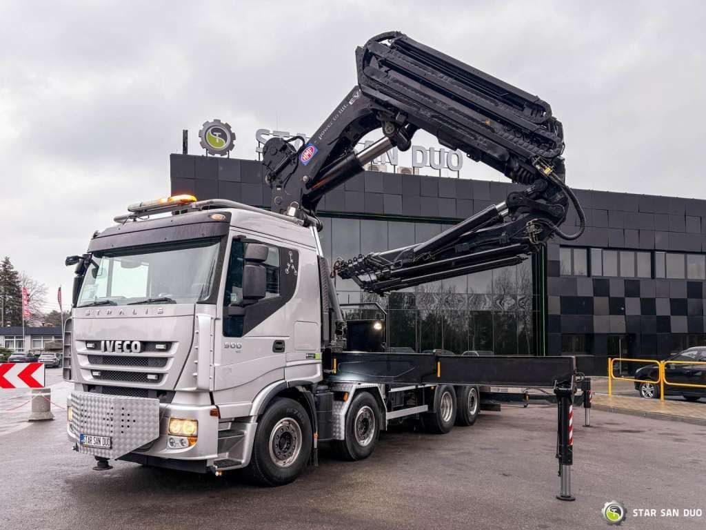 Iveco STRALIS AS320S50Y 8x2 HMF 8520-0K6 FLY JIB Winc - Sunkvežimis su kranu: foto 2 Iveco STRALIS AS320S50Y 8x2 HMF 8520-0K6 FLY JIB Winc - Sunkvežimis su kranu: foto 2