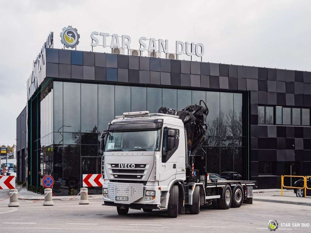 Iveco STRALIS AS320S50Y 8x2 HMF 8520-0K6 FLY JIB Winc - Sunkvežimis su kranu: foto 5 Iveco STRALIS AS320S50Y 8x2 HMF 8520-0K6 FLY JIB Winc - Sunkvežimis su kranu: foto 5