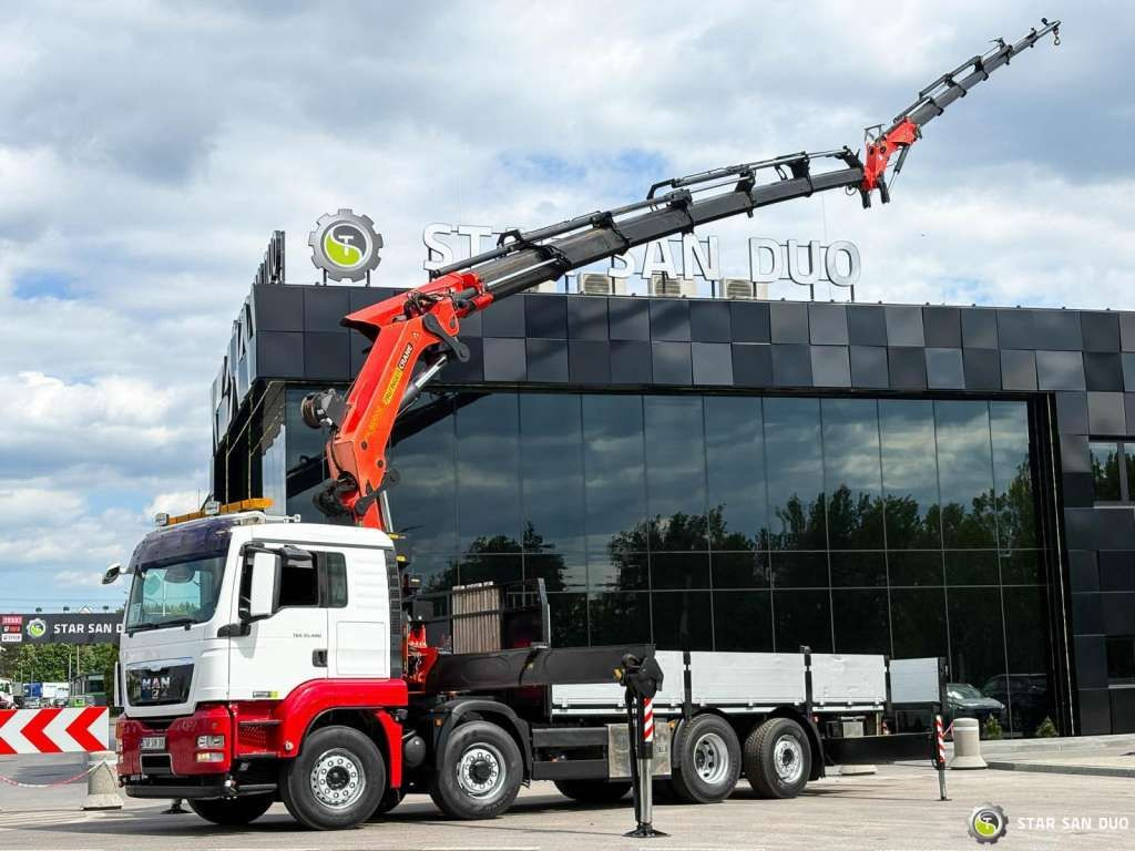 MAN TGS 35.480 8x4 PALFINGER PK 60002 Fly Jib Winch - Sunkvežimis su kranu: foto 1 MAN TGS 35.480 8x4 PALFINGER PK 60002 Fly Jib Winch - Sunkvežimis su kranu: foto 1