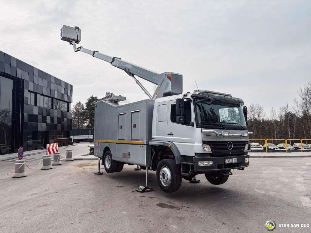 Mercedes-Benz 1529 4x4 Atego Lift Palfinger Wumag WT 230 - Autobokštelio: foto 5 Mercedes-Benz 1529 4x4 Atego Lift Palfinger Wumag WT 230 - Autobokštelio: foto 5