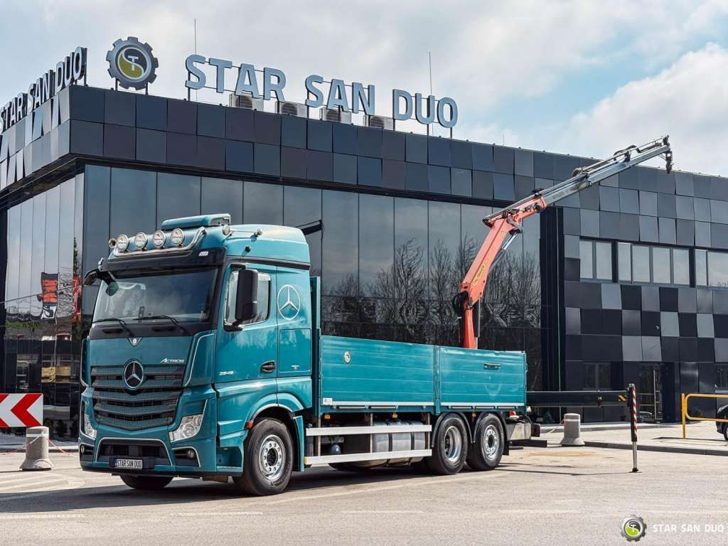 Mercedes-Benz ACTROS 2545 6x2 Palfinger PK 16001 HDS Crane Mercedes-Benz ACTROS 2545 6x2 Palfinger PK 16001 HDS Crane - Sunkvežimis su kranu, Platforminis/ Bortinis sunkvežimis: foto 1 Mercedes-Benz ACTROS 2545 6x2 Palfinger PK 16001 HDS Crane Mercedes-Benz ACTROS 2545 6x2 Palfinger PK 16001 HDS Crane - Sunkvežimis su kranu, Platforminis/ Bortinis sunkvežimis: foto 1