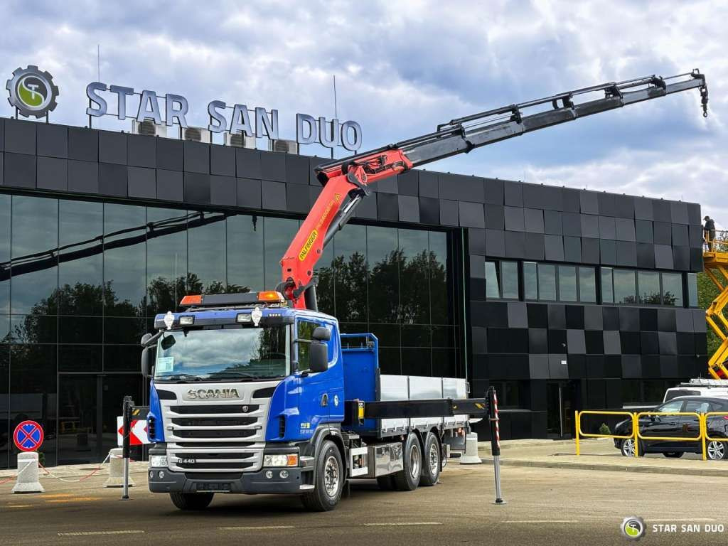 Scania G440 6x2 PALFINGER PK 34002SH Crane Kran - Sunkvežimis su kranu: foto 1 Scania G440 6x2 PALFINGER PK 34002SH Crane Kran - Sunkvežimis su kranu: foto 1
