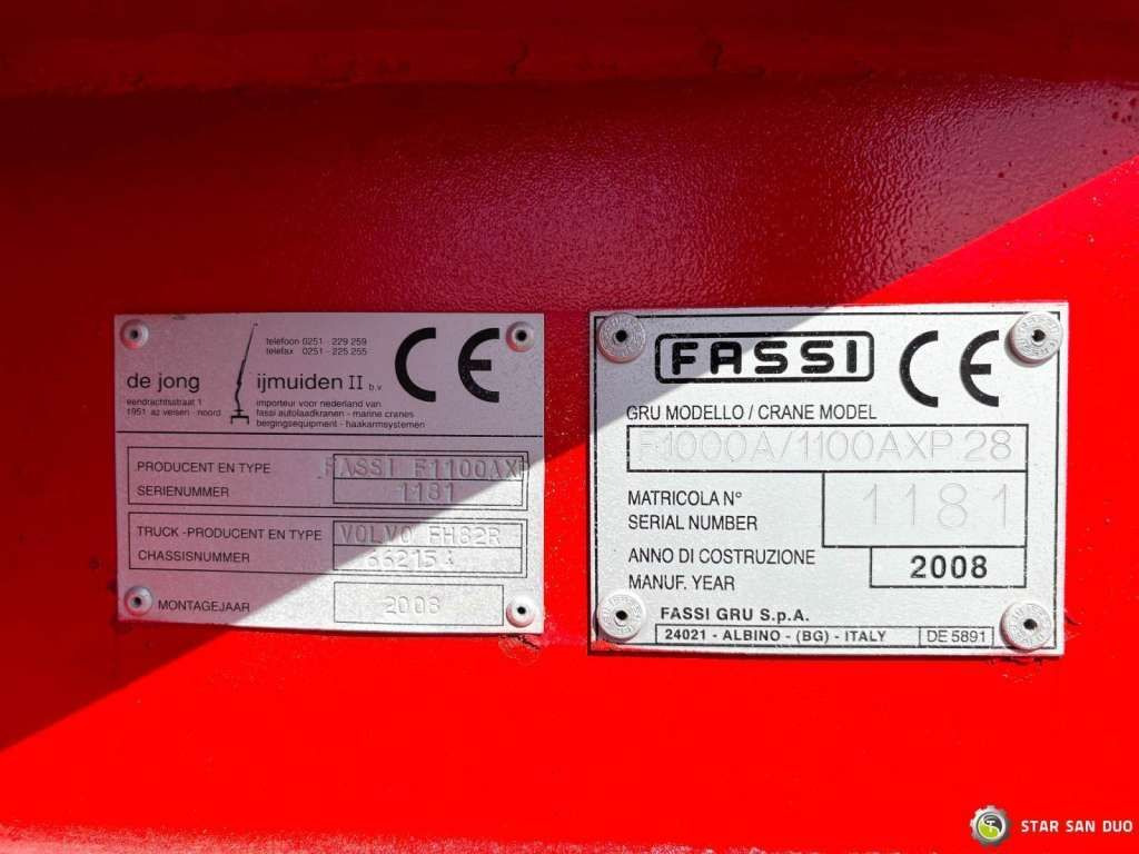 Vilkikas Volvo  FH 480 8x2 FASSI F1100AXP Crane: foto 19