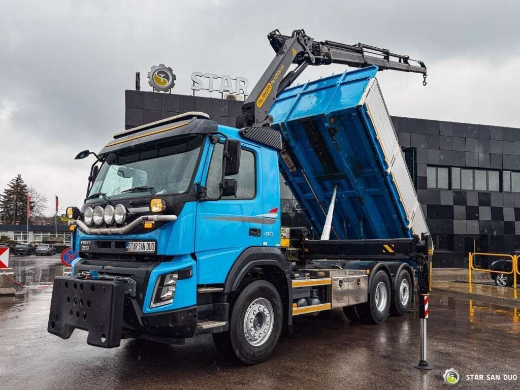 Volvo FMX 410 6x2 PALFINGER PK 18002 Crane 340 Hours - Savivartis sunkvežimis: foto 1 Volvo FMX 410 6x2 PALFINGER PK 18002 Crane 340 Hours - Savivartis sunkvežimis: foto 1