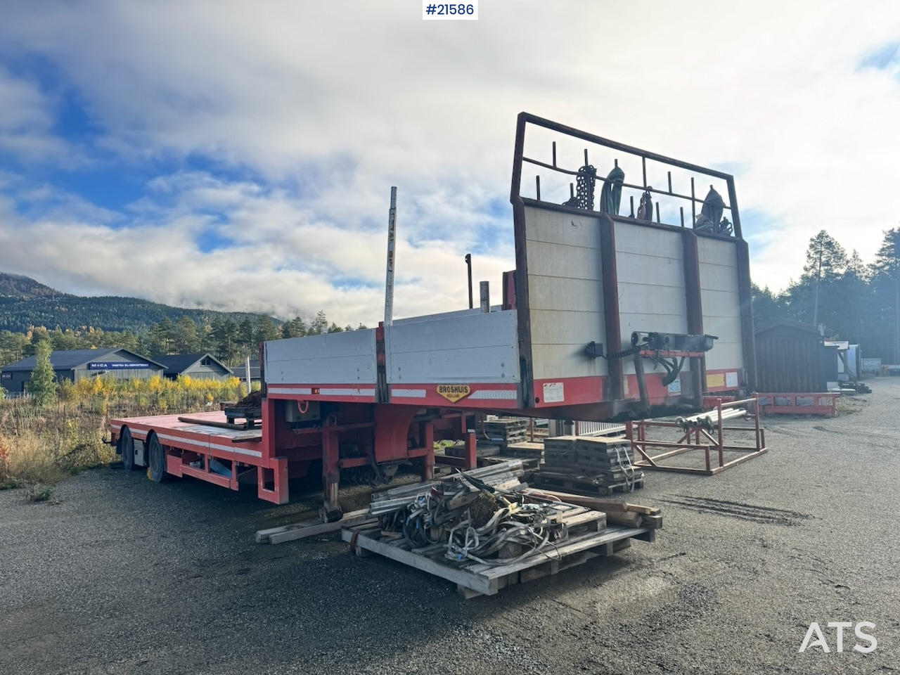 Broshuis Kransemi - Platforminė/ Bortinė puspriekabė: foto 1 Broshuis Kransemi - Platforminė/ Bortinė puspriekabė: foto 1