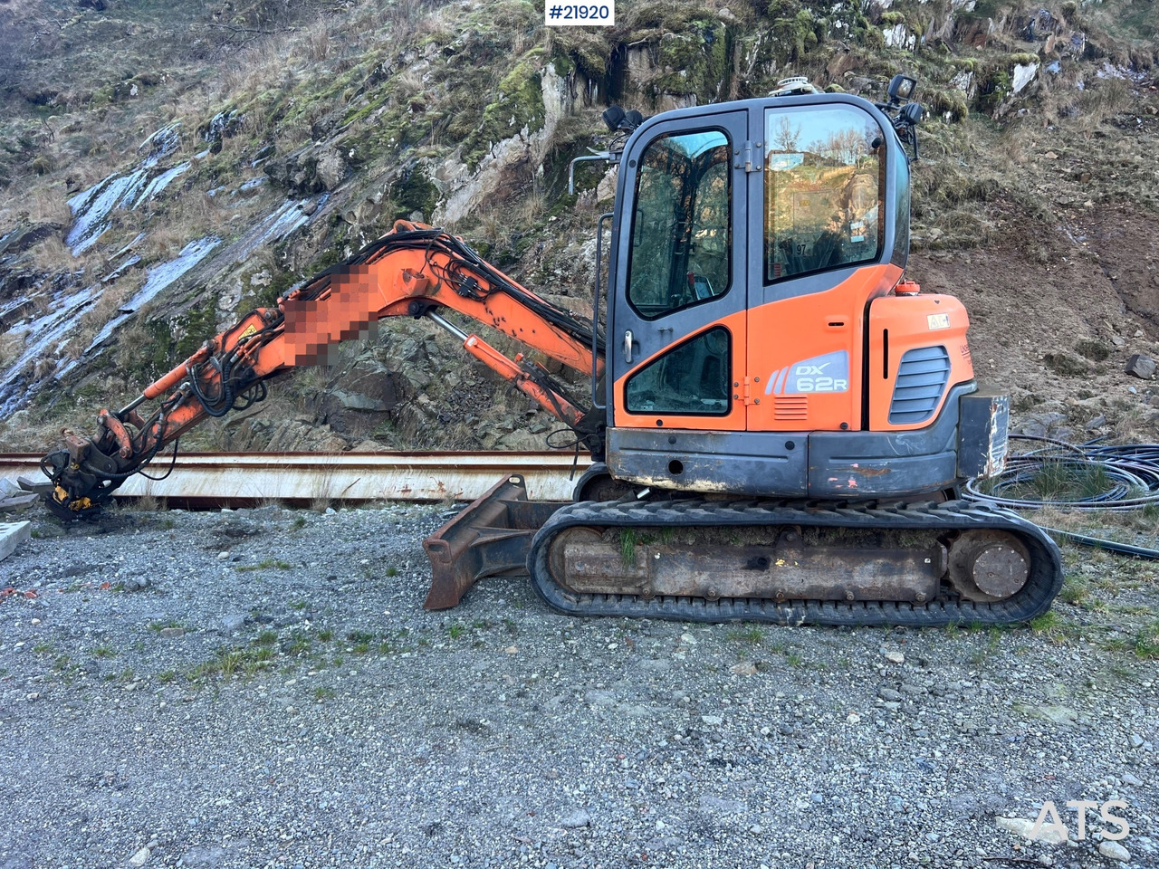 Doosan DX62R-3 gravemaskin m/ rototilt, pusseskuffe og graveskuffe - Vikšrinis ekskavatorius: foto 3 Doosan DX62R-3 gravemaskin m/ rototilt, pusseskuffe og graveskuffe - Vikšrinis ekskavatorius: foto 3