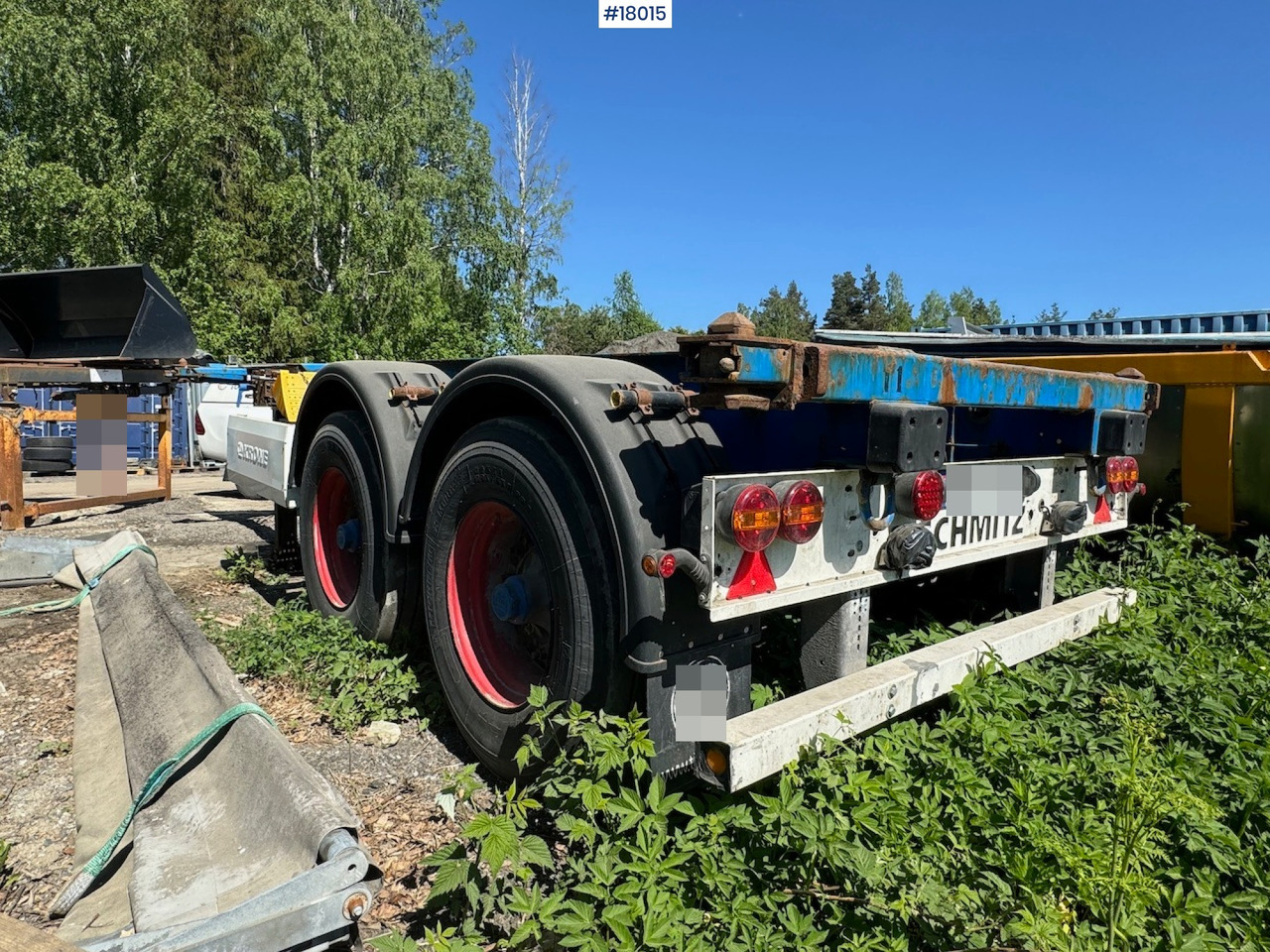 Krone containerhenger - Konteineris-vežimus/ Sukeisti kūną puspriekabė: foto 3 Krone containerhenger - Konteineris-vežimus/ Sukeisti kūną puspriekabė: foto 3