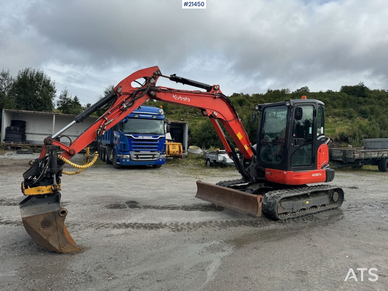 Kubota KX 057-4 - Vikšrinis ekskavatorius: foto 1 Kubota KX 057-4 - Vikšrinis ekskavatorius: foto 1