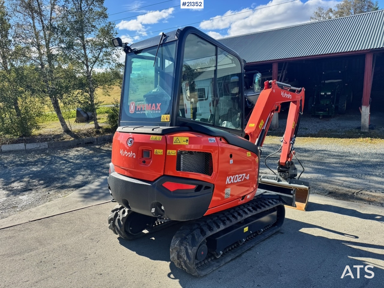 Kubota KX027-4 - Mini ekskavatorius: foto 5 Kubota KX027-4 - Mini ekskavatorius: foto 5