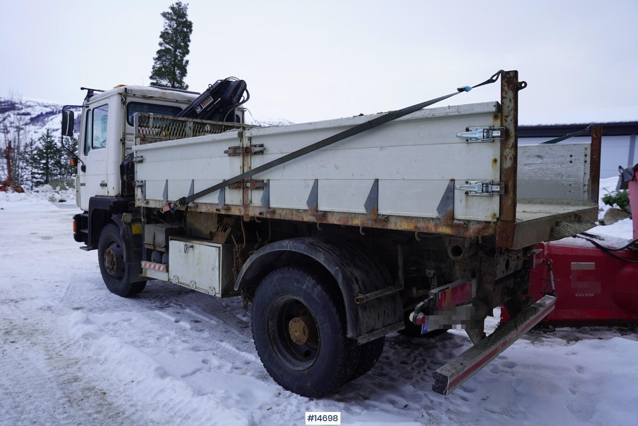 MAN 13.232 - Platforminis/ Bortinis sunkvežimis, Sunkvežimis su kranu: foto 3 MAN 13.232 - Platforminis/ Bortinis sunkvežimis, Sunkvežimis su kranu: foto 3