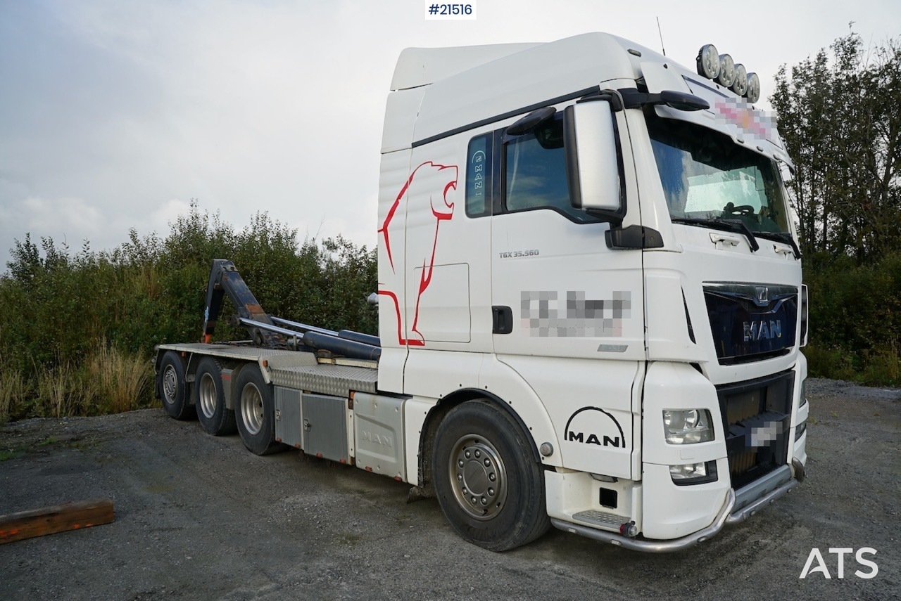 MAN Man TGX 35.560 8x4 tridem krokbil - Hook-lift sunkvežimis: foto 1 MAN Man TGX 35.560 8x4 tridem krokbil - Hook-lift sunkvežimis: foto 1