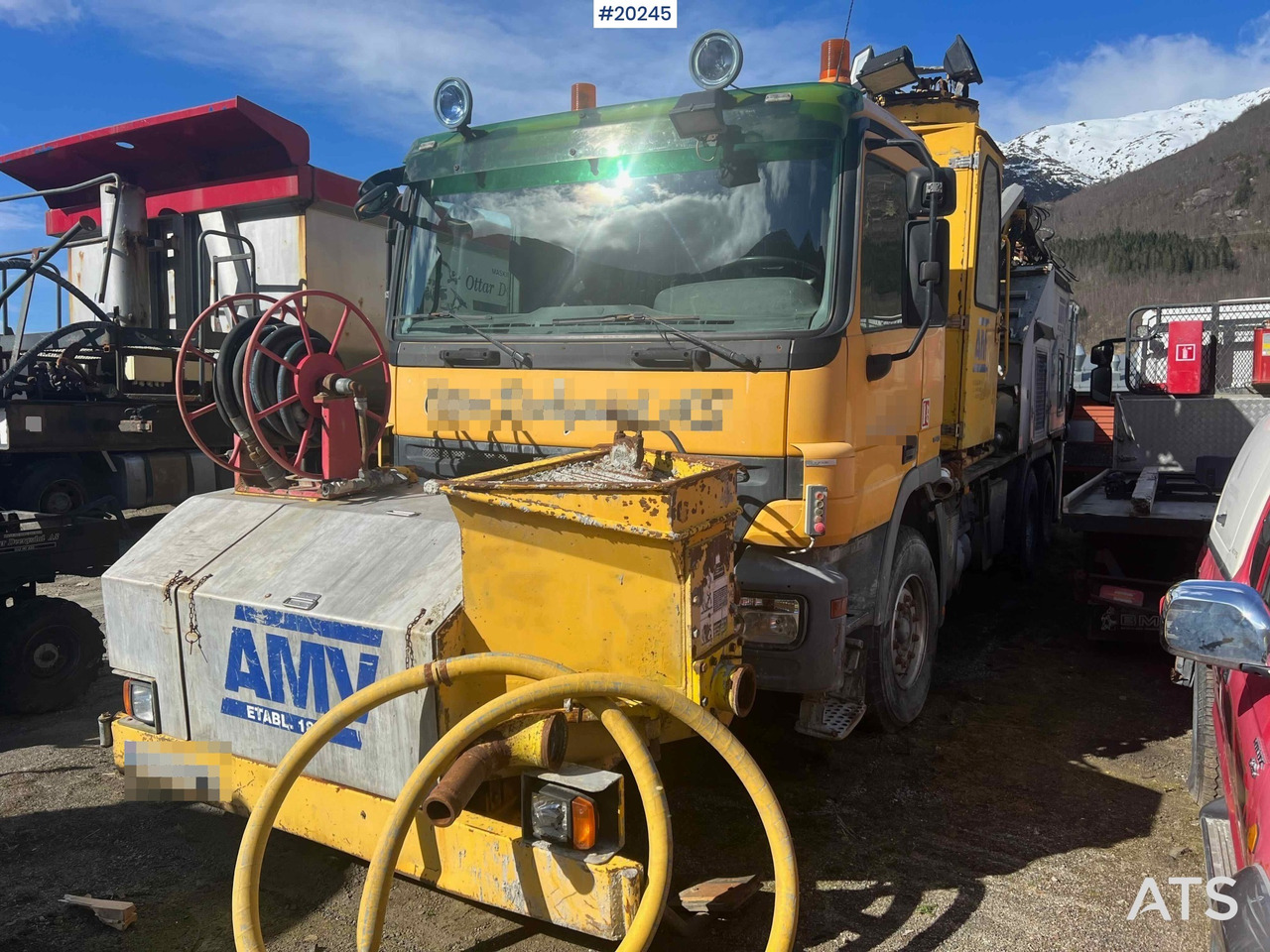 Mercedes Actros 2641 6x4 M/ 2008 AMV 7450 Betong sprøyterigg påbygg - Betono siurblys: foto 4 Mercedes Actros 2641 6x4 M/ 2008 AMV 7450 Betong sprøyterigg påbygg - Betono siurblys: foto 4