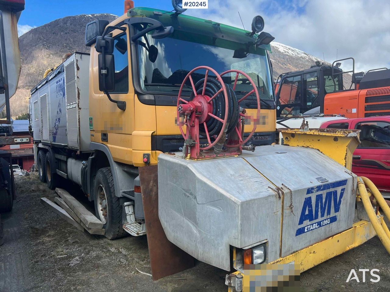 Mercedes Actros 2641 6x4 M/ 2008 AMV 7450 Betong sprøyterigg påbygg - Betono siurblys: foto 1 Mercedes Actros 2641 6x4 M/ 2008 AMV 7450 Betong sprøyterigg påbygg - Betono siurblys: foto 1