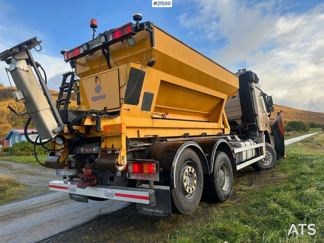 Mercedes Actros 2848 4x4+2 brøyterigget krokbil - Hook-lift sunkvežimis: foto 5 Mercedes Actros 2848 4x4+2 brøyterigget krokbil - Hook-lift sunkvežimis: foto 5