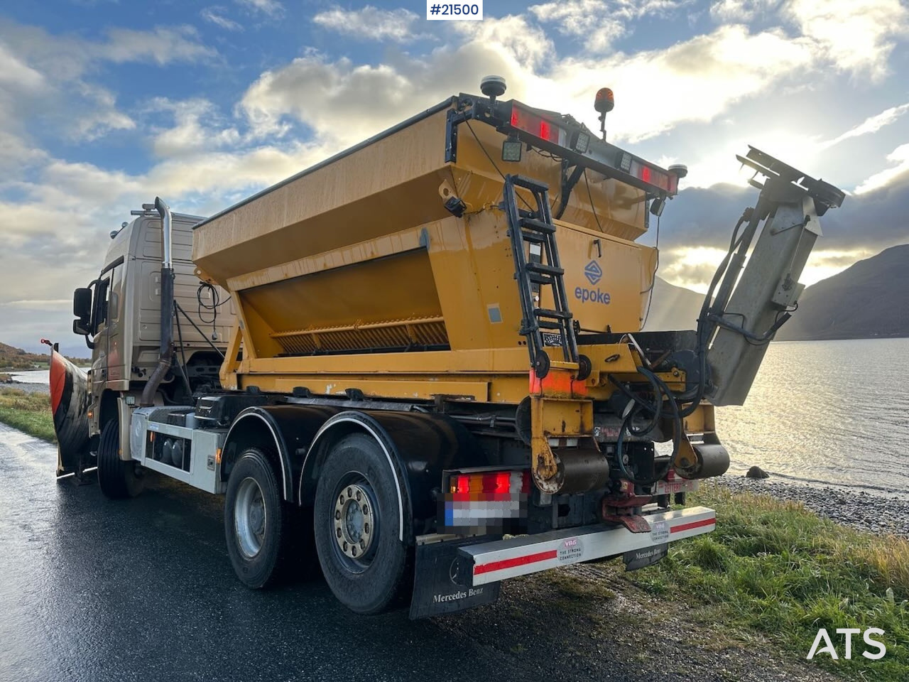 Mercedes Actros 2848 4x4+2 brøyterigget krokbil - Hook-lift sunkvežimis: foto 3 Mercedes Actros 2848 4x4+2 brøyterigget krokbil - Hook-lift sunkvežimis: foto 3