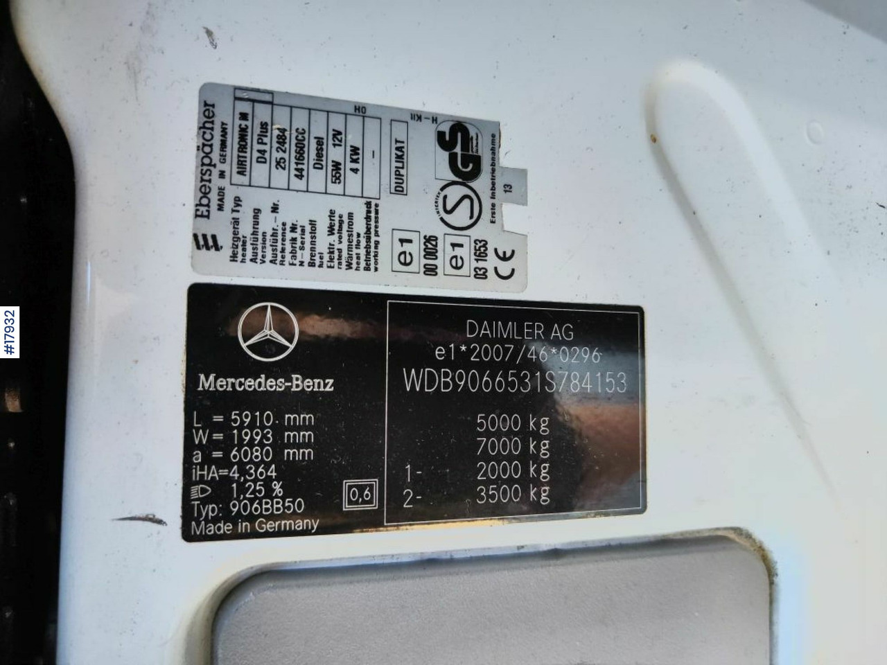 Krovininis mikroautobusas Mercedes sprinter 516CDI: foto 43