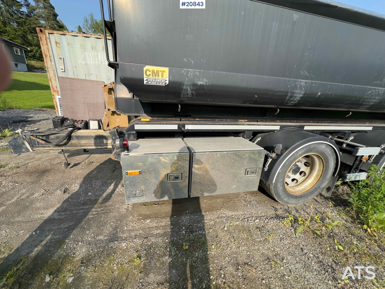NOR SLEP 2 akslet krokhenger med tipp - Kablio/ Skip loader priekaba: foto 2 NOR SLEP 2 akslet krokhenger med tipp - Kablio/ Skip loader priekaba: foto 2