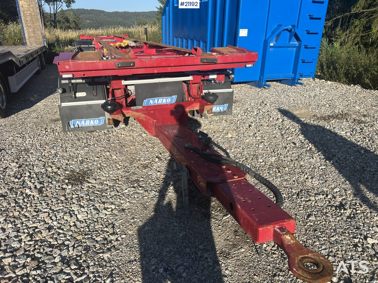 Narko 4 akslet container henger - Važiuoklės priekaba: foto 4 Narko 4 akslet container henger - Važiuoklės priekaba: foto 4